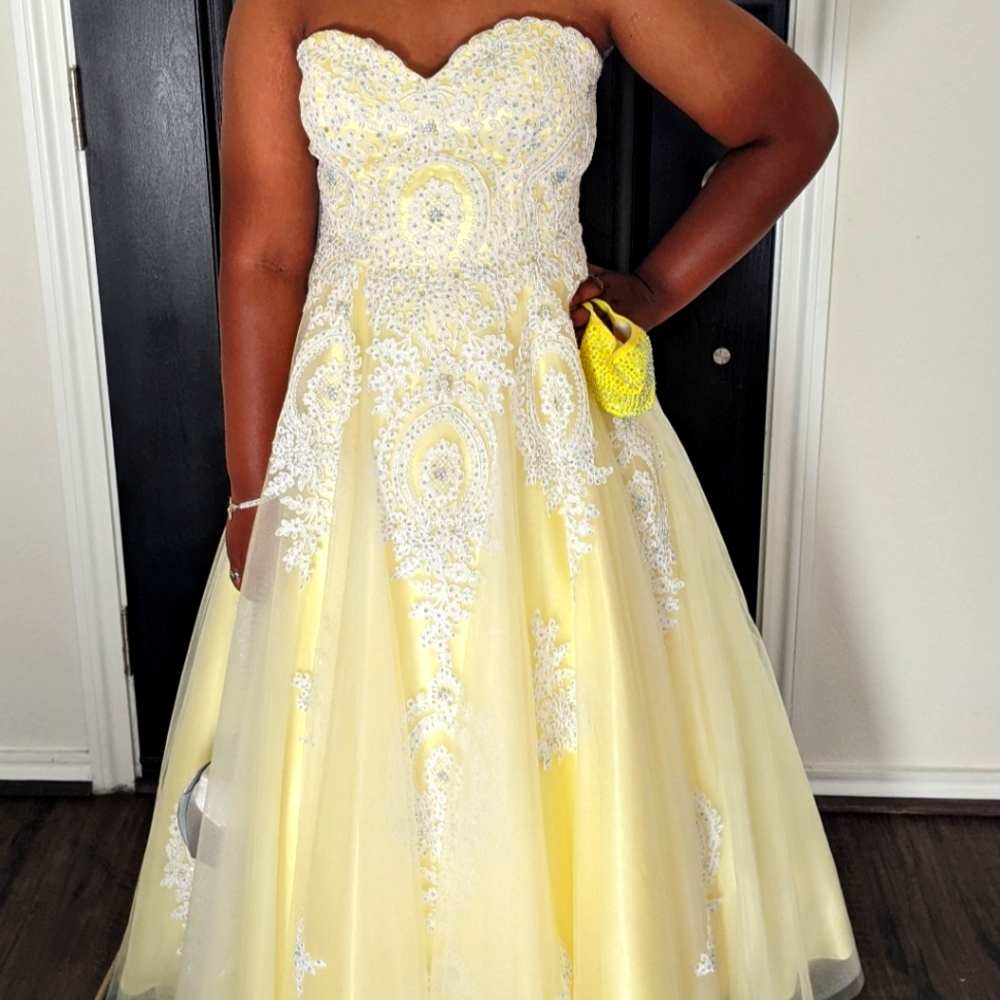 Yellow formal dress